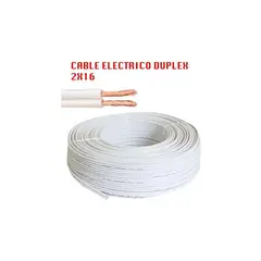 ZER - Cable duplex 2 x 16 blanco 100 metros