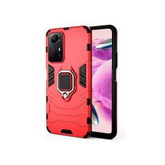 GENERICO - Funda Anti Golpes Anillo Compatible con Xiaomi Redmi Note 12s Rojo