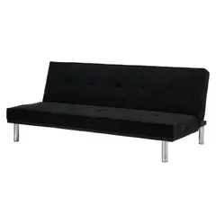 SOFA MARKET - Sofa Cama Aspen 3 Puestos Tela Negro