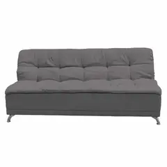 SOFA MARKET - Sofa Cama Blis 3 Puestos Tela Gris