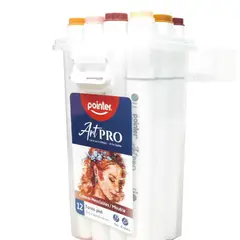 POINTER - Marcador Permanente Doble Punta Tonos Piel X 12