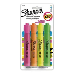 SHARPIE - Resaltador Permanente Punta Biselada X4 Unidades