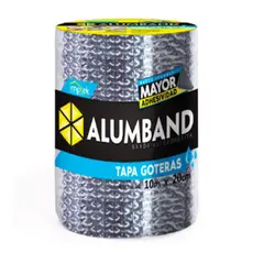 GENERICO - Cinta tapa goteras Alumband 20 X 10 MTS 1.1 MM.