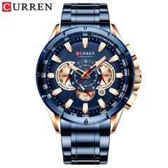 CURREN - RELOJ 8363 AZUL SUIT DORADO