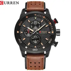 CURREN - RELOJ 8250 MARRON SUITE NEGRO
