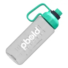 PBOLD - Botella Termo De Agua Gym Gimnasio Con Medicion Verde