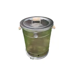 GENERICO - 28BARRILES BARRIL AHUMADOR DE ACERO INOXIDABLE CAPACIDAD 20 LIBRAS
