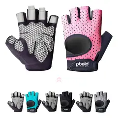 PBOLD - Guantes Pesas Gimnasio Crossfit Calistenia Ejercicio Rosado S