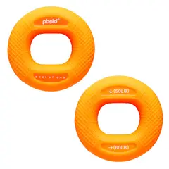 PBOLD - Hand Grip Ejercitador Mano Muñeca Dedo 60 Lb Naranja