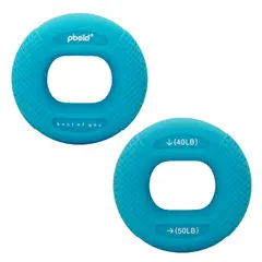 PBOLD - Hand Grip Ejercitador Mano Muñeca Dedo 50 Lb Azul