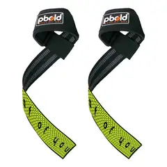 PBOLD - Par Muñequeras Straps Pesas Gym Crossfit Soporte Limón