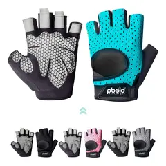 PBOLD - Guantes De Entrenamiento Ejercicio Gimasio Gym Fitness Azul M