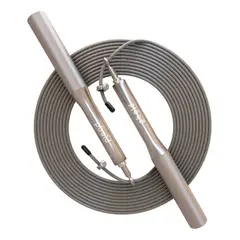 PBOLD - Lazo Crossfit Cuerda Para Saltar Jump Rope Cardio Plateado