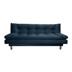 SOFA MARKET - Sofa Cama Blender 3 Puestos Tela Azul