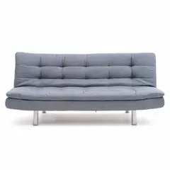 SOFA MARKET - Sofa Cama Sierra 3 Puestos Tela Gris