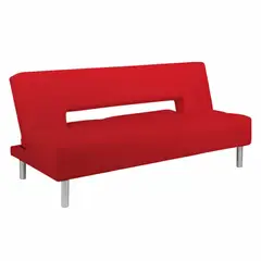 SOFA MARKET - Sofa Cama Michigan 3 Puestos Tela Rojo