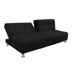 SOFA MARKET - Sofa Cama Dual 3 Puestos Tela Negro