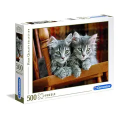 CLEMENTONI - Rompecabezas 500 Piezas Gatos Bebes Felinos