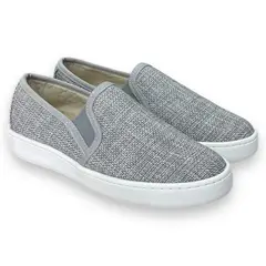 XIAN SHOES - Oxford mocasin plata mujer