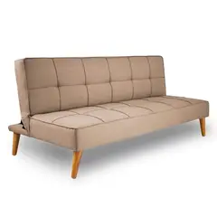 SOFA MARKET - Sofa Cama Micra 3 Puestos Tela Beige