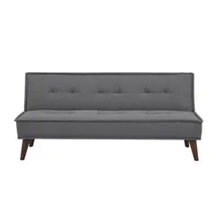 SOFA MARKET - Sofa Cama Otto 3 Puestos Tela Gris
