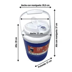 NYC - Termo 3,8 Litros 1 Galón, Thermo Hielero Insulado Camping