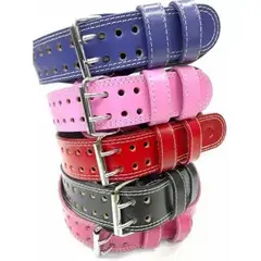 GENERICO - Cinturon Pesas Cuero Cmarket Talla M Rojo