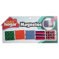 MAX HOGAR - Imanes Magnéticos Decorativos X5 Para Nevera - geométricas