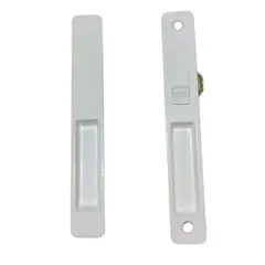 GENERICO - Cerradura De Impacto Sencilla Doble Para Ventana Corrediza Blanco