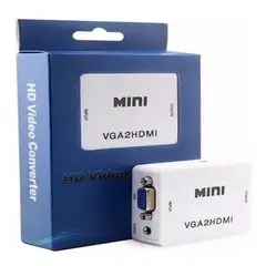 GENERICO - Convertidor Vga A Hdmi Tv Monitor Portatiles Pc Audio