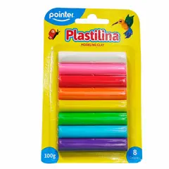 POINTER - Plastilina Modeling Clay X 8 Colores.