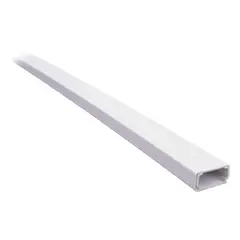 ZER - CANALETA PLASTICA BLANCA CON ADESIVO CINTA AZUL 13X8.