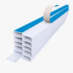 ZER - CANALETA PLASTICA BLANCA CON ADESIVO CINTA AZUL 25X15.