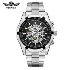 FORSINING - RELOJ MECANICO AUTOMATICO PLATEADO