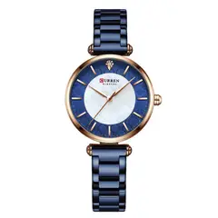 CURREN - RELOJ 9072 AZUL ELEGANTE MUJER