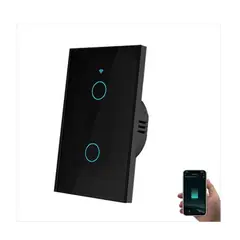 GENERICO - Switch Wifi Tactil Inteligente Alexa Google Home 2 Botones