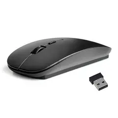 GENERICO - Mouse Inalámbrico Ultra Delgado 24ghz Portátil Todo En Uno