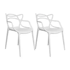 BOXBIT - Kit x2 Sillas Solna Tipo Master Blancas