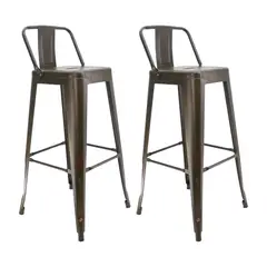 BOXBIT - Kit x2 Butacos Titan Bar Tipo Tolix Bronce