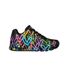 SKECHERS - Tenis Mujer Uno Highlight Love - Negro-Multicolor