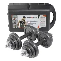 PROFIT - Kit Mancuernas 40Lbs Peso Compuesto