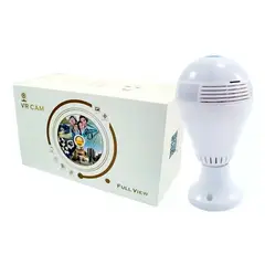 ZER - CÁMARA WIFI DE SEGURIDAD BOMBILLO 360 GRADOS FULL HD VR-V380.