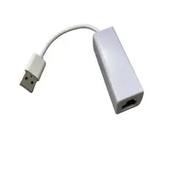 GENERICO - Adaptador Red a Lan Blanco Tarjeta De Red Usb 2.0 A Rj45