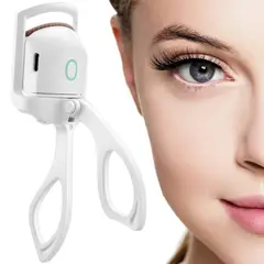 GENERAL - Rizador De Pestañas Blanco Electrico Recargable USB.