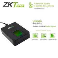 ZKTECO - ENROLADOR DE HUELLAS USB DE ALTA RESOLUCIÓN