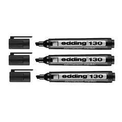 EDDING - Marcador Permanente Negro E-130 X3 Und