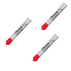 SHARPIE - Marcador Permanente Tank Rojo X3 Und