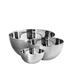 TEZZIO - Set x 3 Bowls Acero Inoxidable