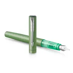 PARKER - Pluma Estilográfica Verde Original Vector XL