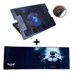 GENERICO - Base Refrigerante Portátil 9 A 17+pad Mouse Gamer 79 X 30 Cm - League